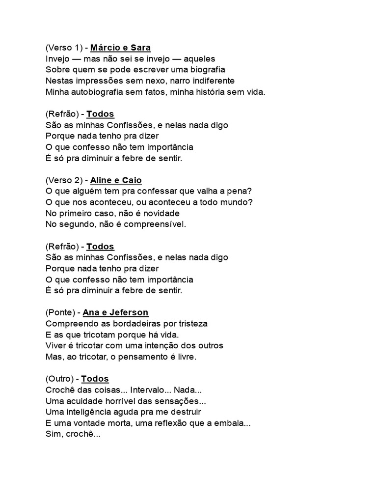 Letra de Musica | PDF