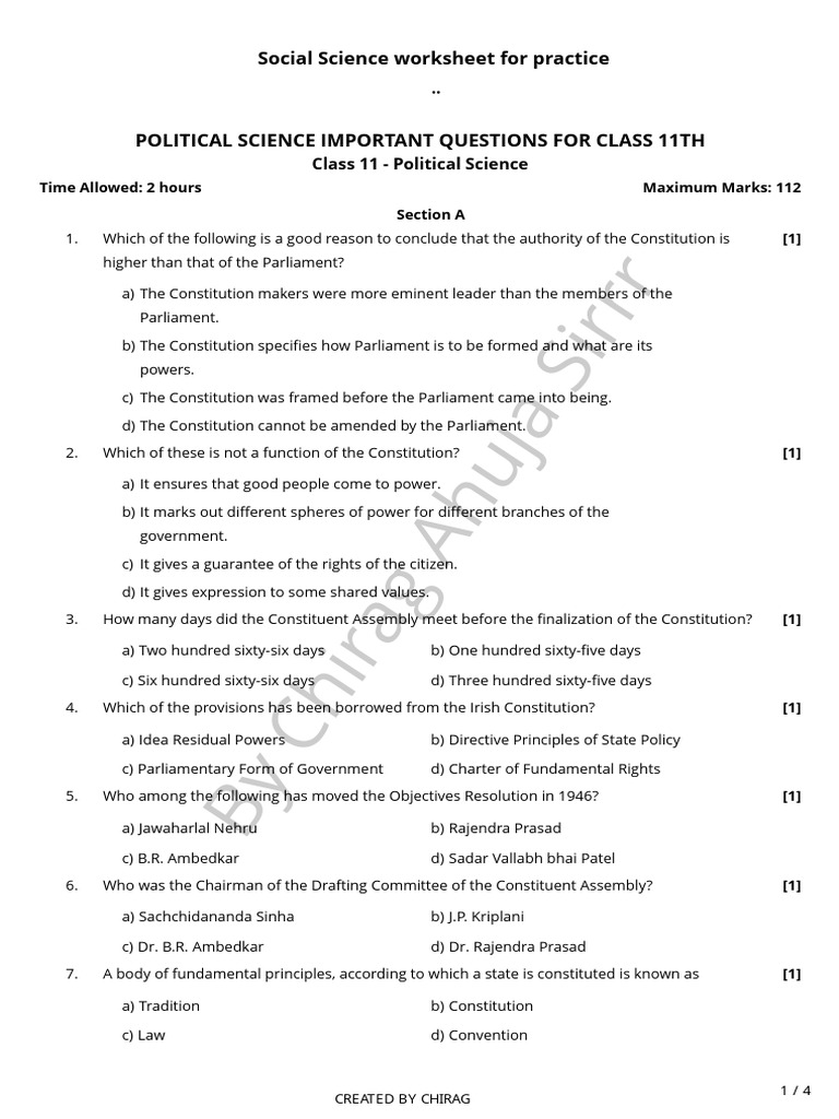 11th political science Chapter 1 | PDF | Constitution | Political Charters