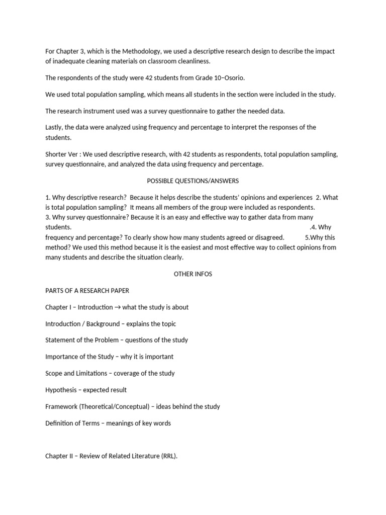 Research Methodlogy | PDF | Methodology | Questionnaire