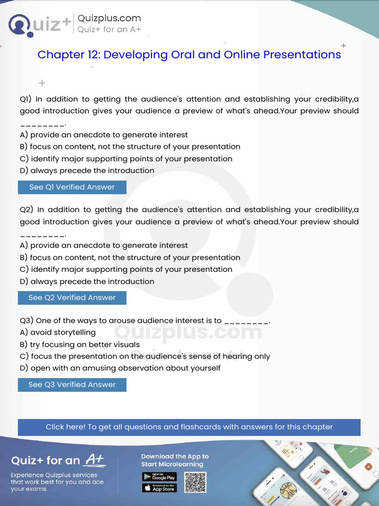 In Addition to Getting the Audiences Attention and Establishing Your ...