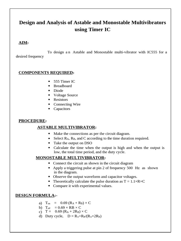 exp10 | PDF | Electronic Design | Electrical Circuits