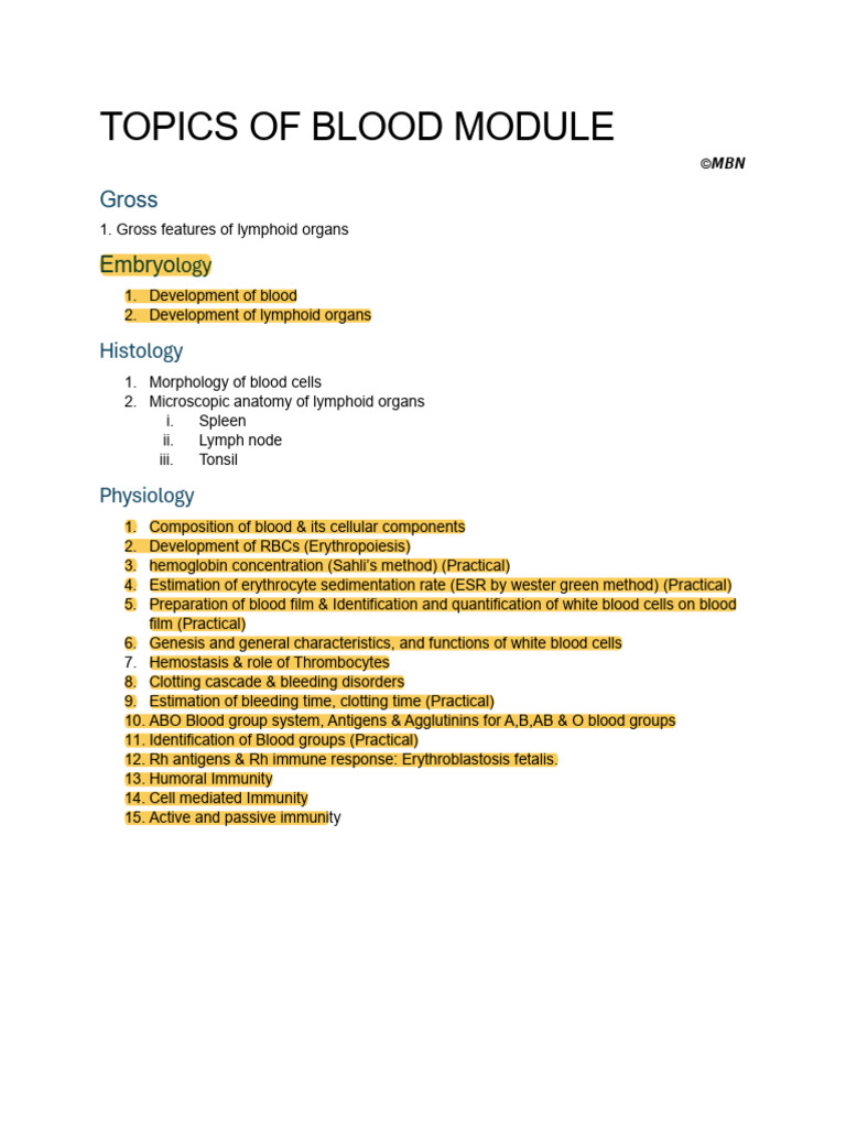 2. BLOOD MODULE ©️??? | PDF