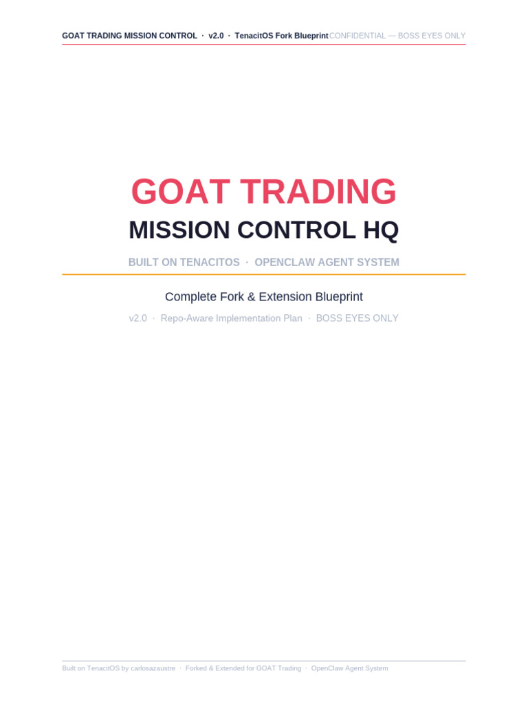 Trading Mission Control Blueprint New | PDF | Market Trend
