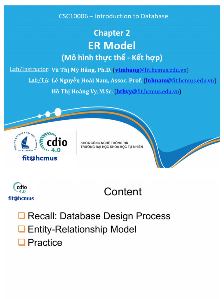CSC10006_Chapter 2_Entity Relationship Model (1) | PDF | Databases ...
