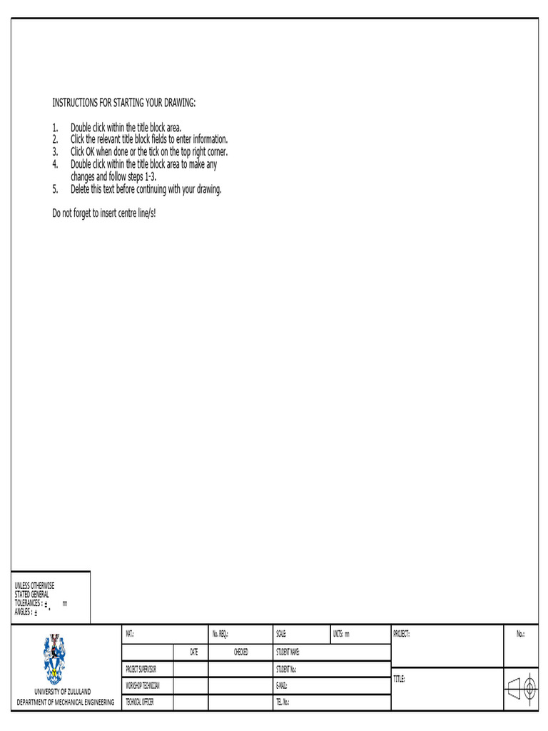 A4 DrawingTemplate Uzl - Sheet1 | PDF