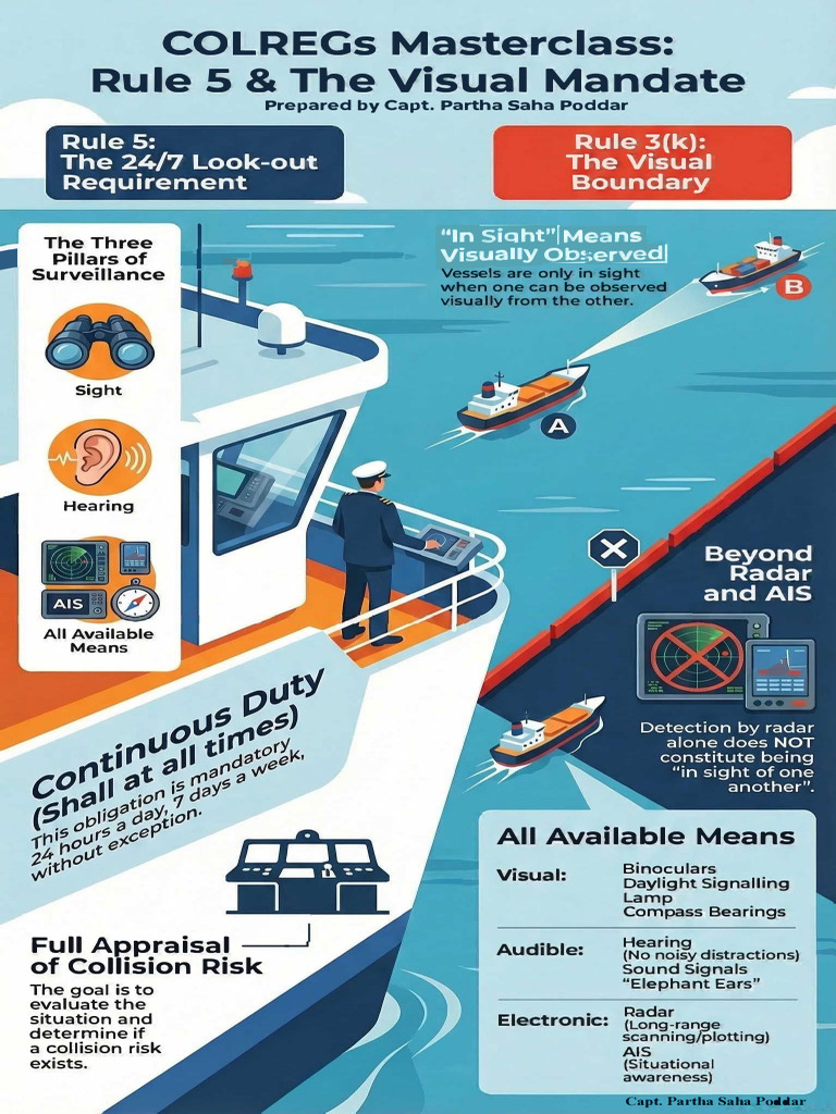 COLREGs Rule 5 Visual Mandate | PDF