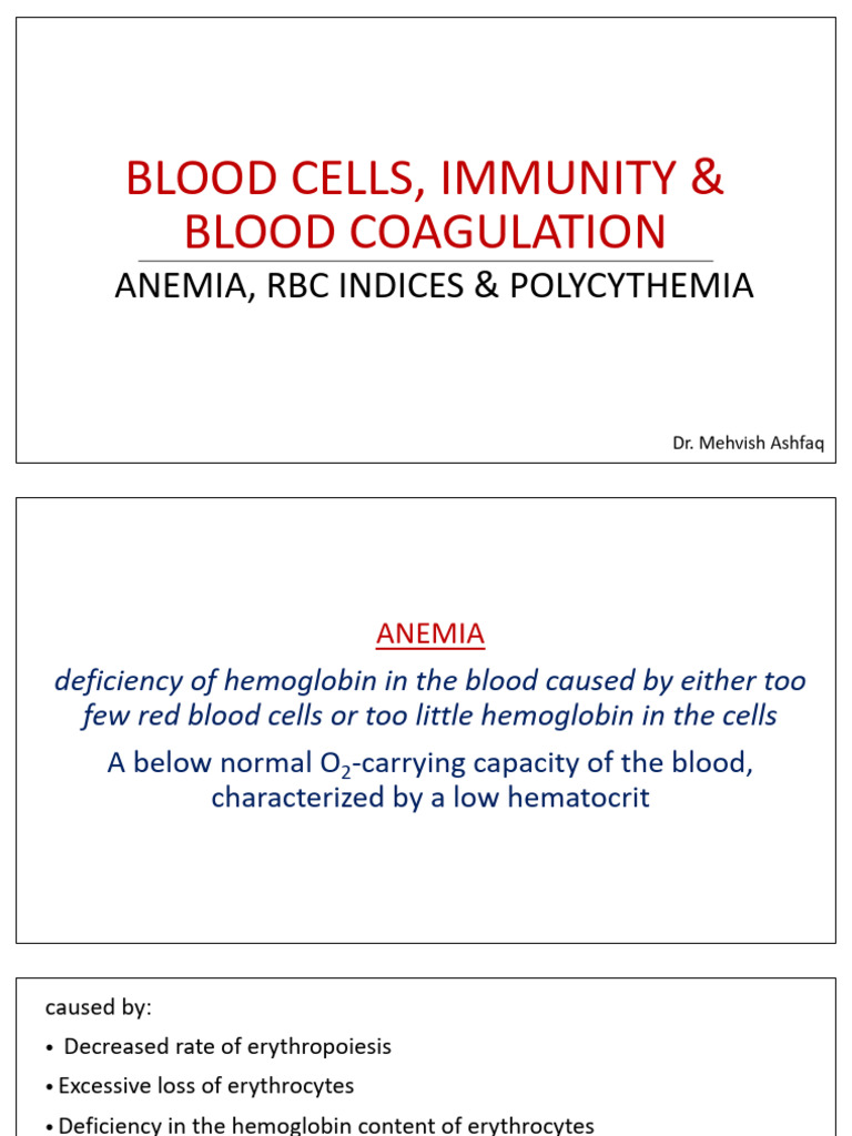 Anemia and Polycythemia-1 | PDF | Anemia | Vitamin B12