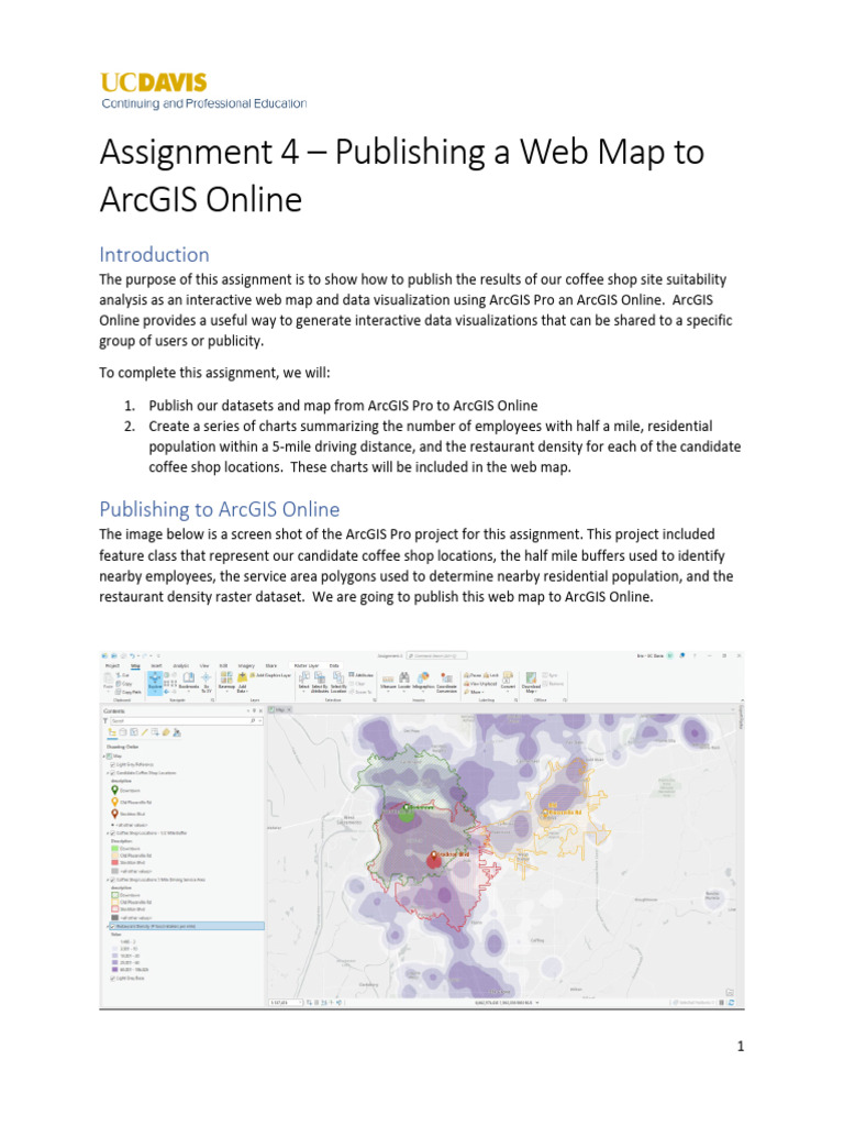Assignment 4 - Publishing a Web Map to ArcGIS Online | PDF | Arc Gis | Esri