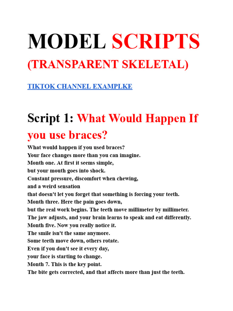 Model Scripts_ Skeleton Transparent @ Unlocked_logic (1) | PDF | Hair ...