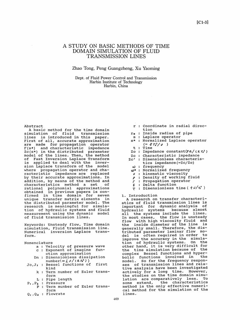 1989, Tong et al. - A study on basic methods of time domain simulation ...