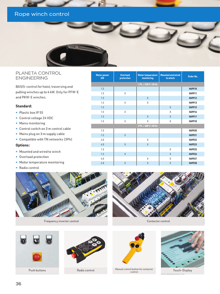 DS Rope Winch Controls En | PDF | Mains Electricity | Power Supply