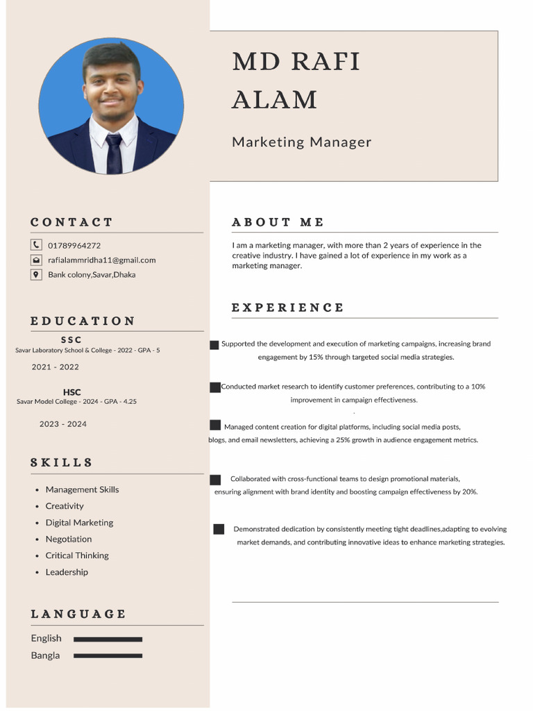RAFI CV (3) | PDF