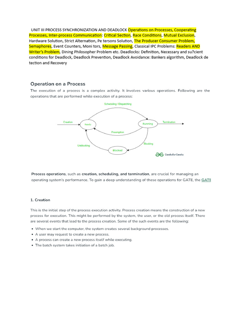 unit 3 -OS -IPC | PDF