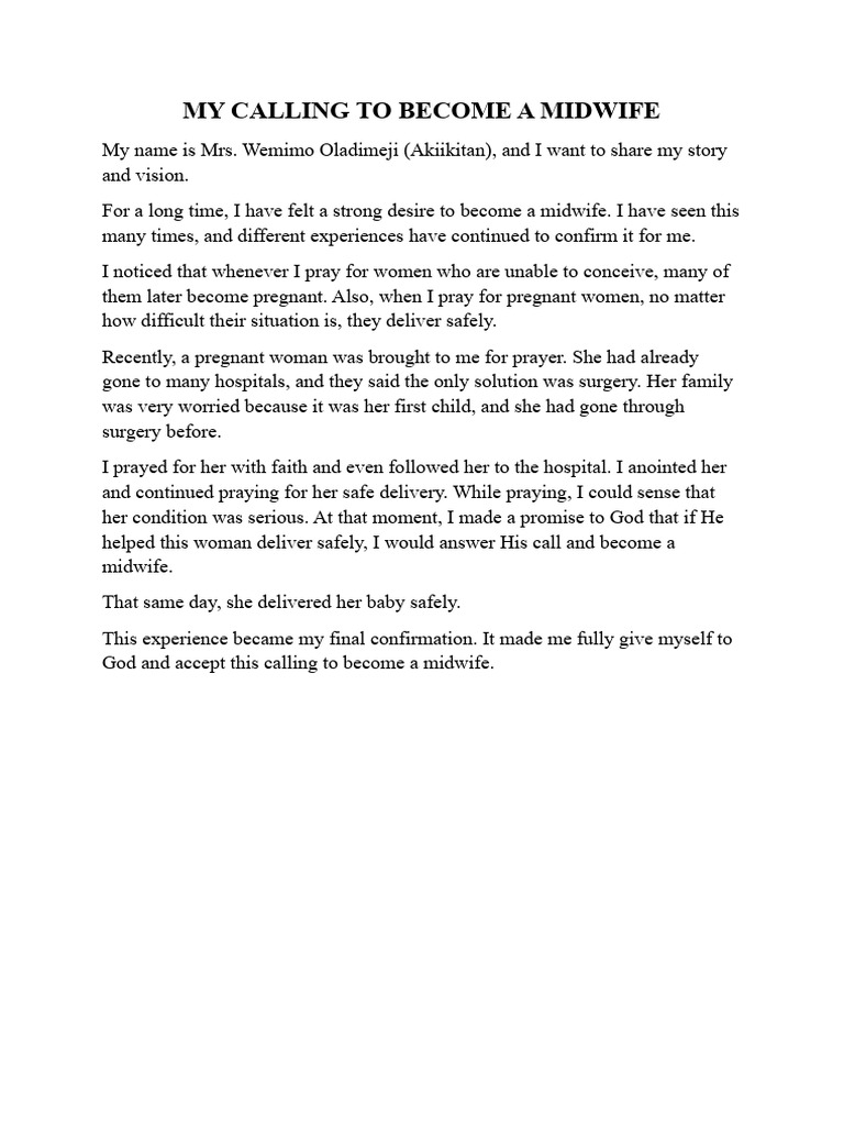 My Calling | PDF