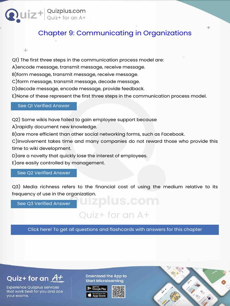 The First Three Steps in the Communication Process Model Are | PDF ...