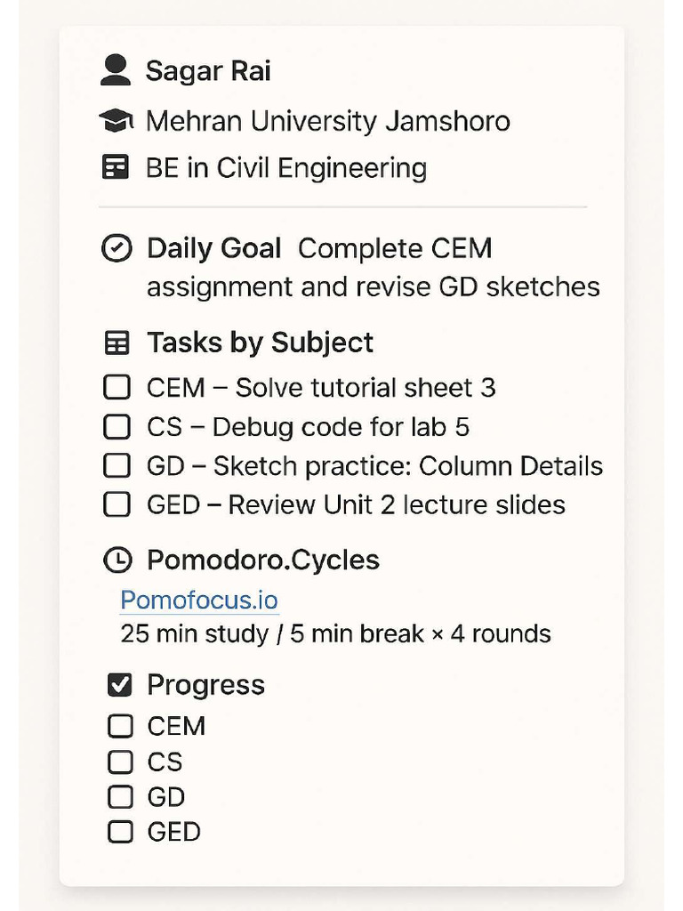 Notion Study Plan | PDF