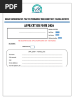Atlantic Training Institution 2026 Application | PDF | Identity Document