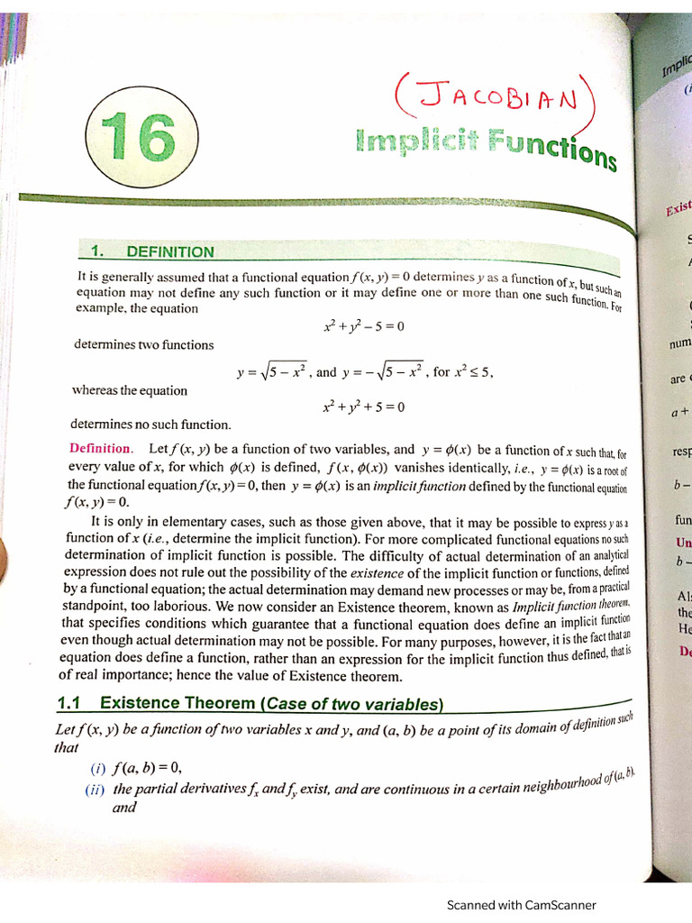 16. Implicit Functions | PDF