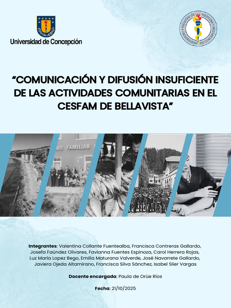 Grupo 3 - Comunicación y Difusión Insuficiente de Las Actividades ...