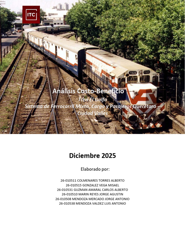 Analisis Costo Beneficio FFCC El Golfo | PDF | México