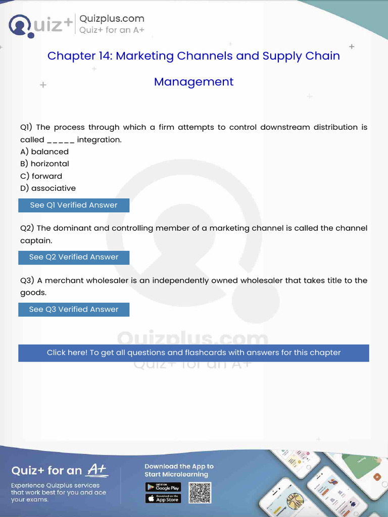 The Process Through Which a Firm Attempts to Control Downstream ...