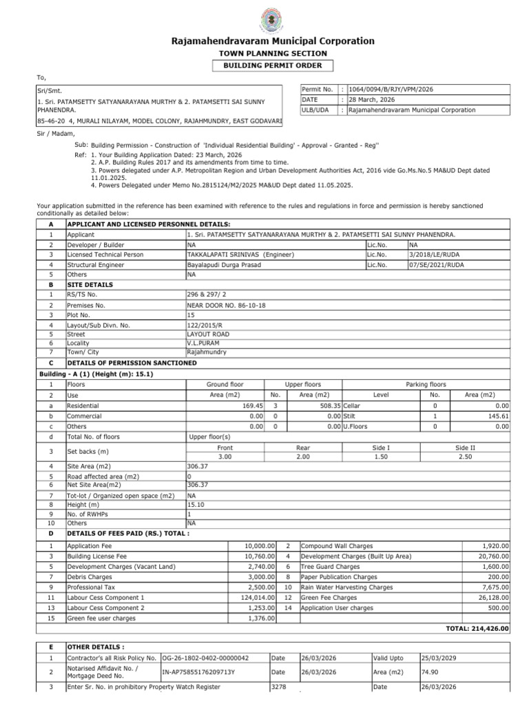 Permit Order | PDF | Solar Power | Architect