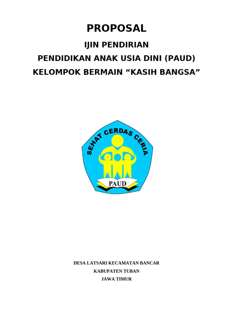 PROPOSAL IJIN PENDIRIAN sudah edit | PDF