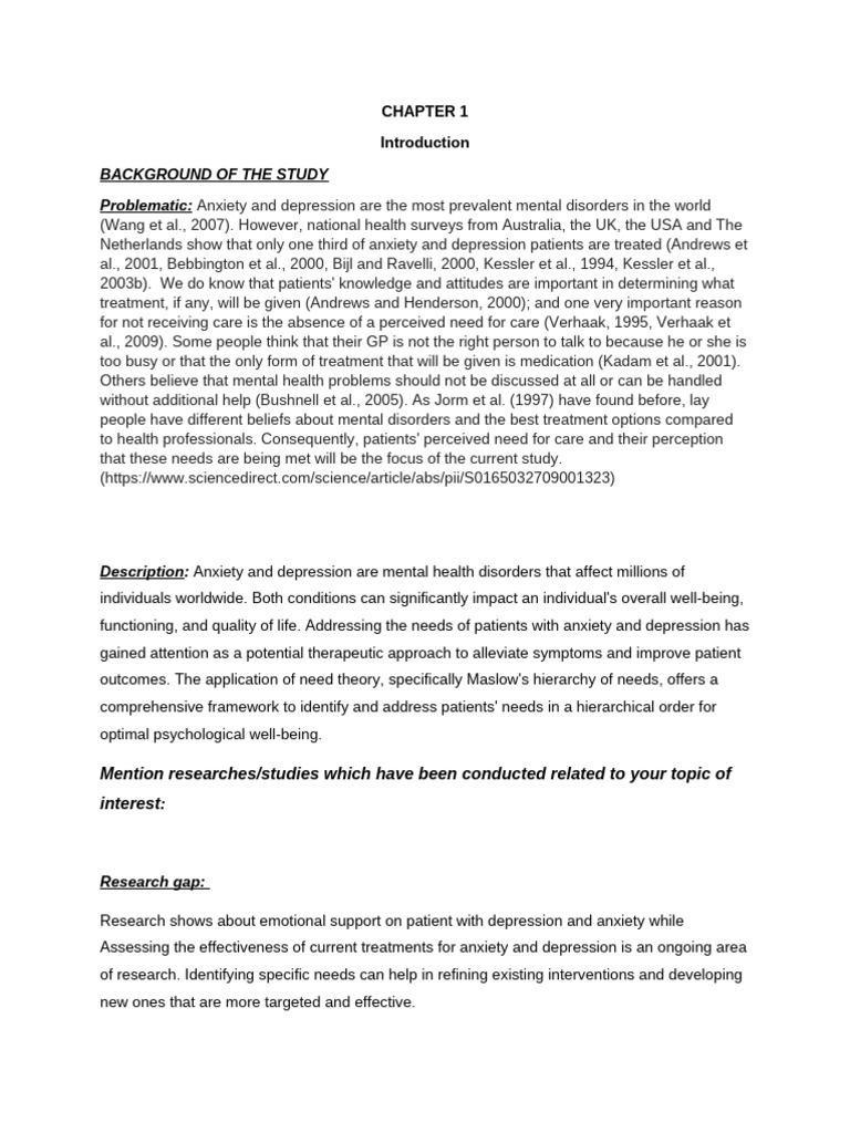 Chapter 1 Emeeee | PDF | Self Esteem | Mental Health