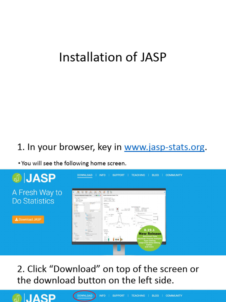 Copy of Day 1 Installation of JASP.pptx | PDF