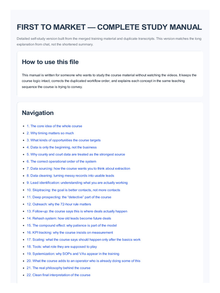 Ftm Complete Study Manual Full Explanation (1) | PDF | Eviction | Data