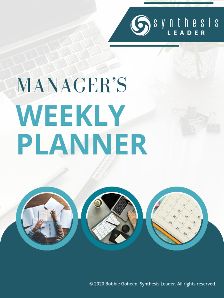 Manager s Weekly Planner | PDF | Mentorship | Business