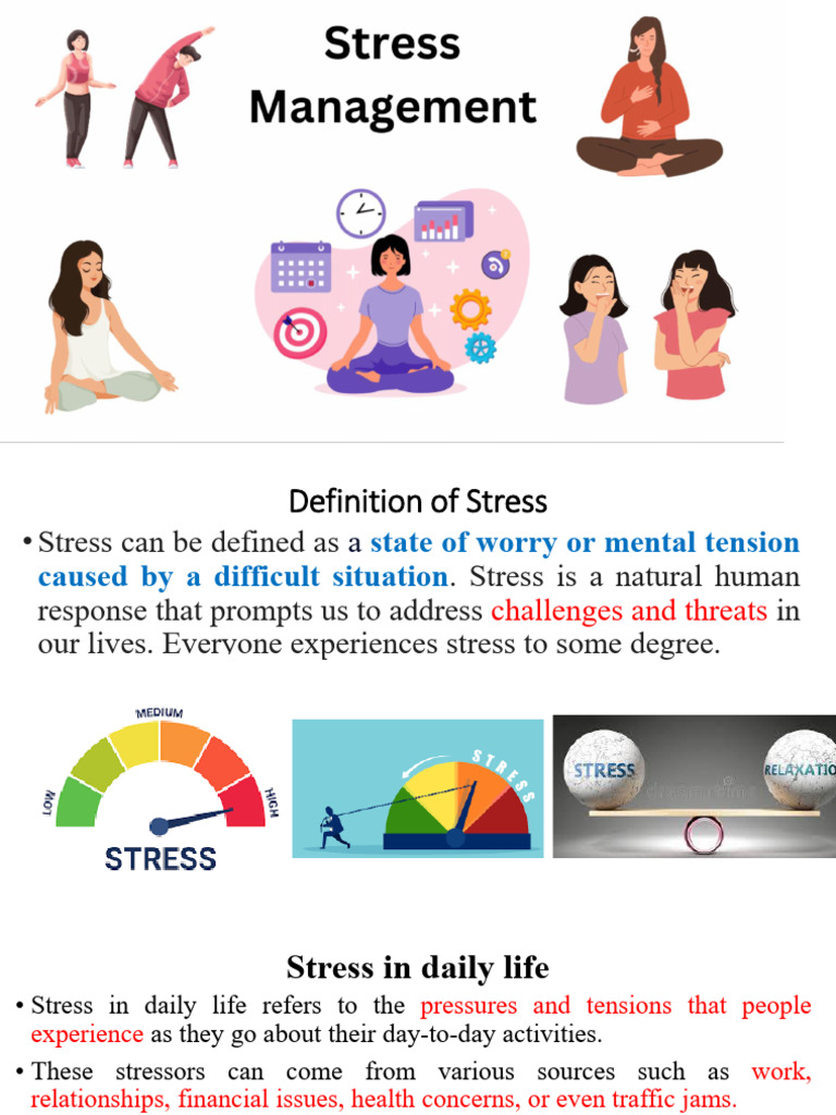 Stress Management (1) | PDF | Stress (Biology) | Anxiety