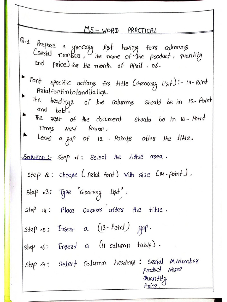 Fundamental Leb File (Ms Word) | PDF