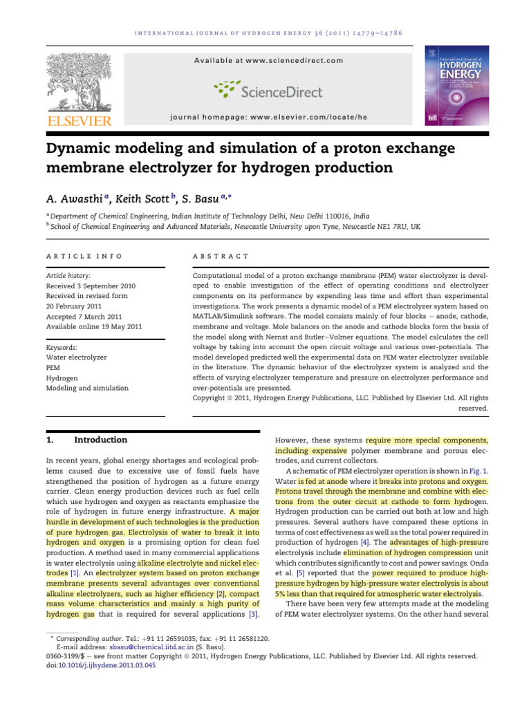 1. Awasthi et al_2011_Dynamic modeling and simulation of a proton ...