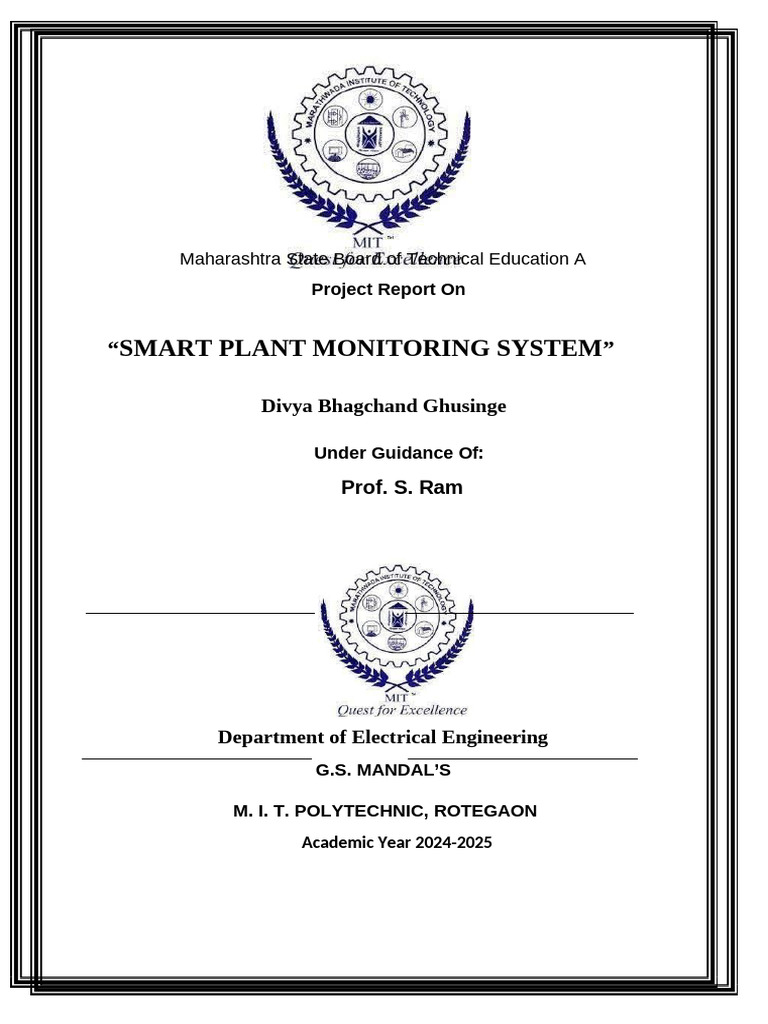 Smart Plant Monitoring System (1) | PDF | Java (Programming Language ...