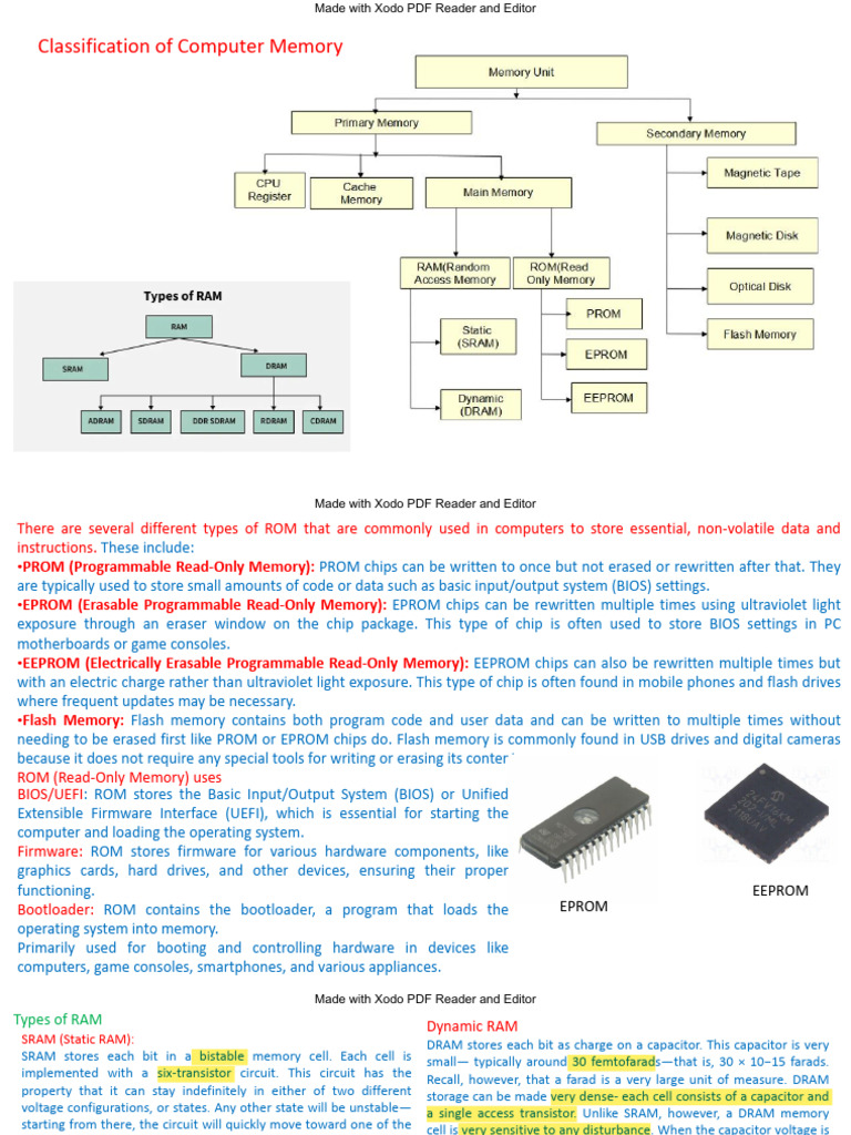 03_Memory | PDF | Random Access Memory | Input/Output