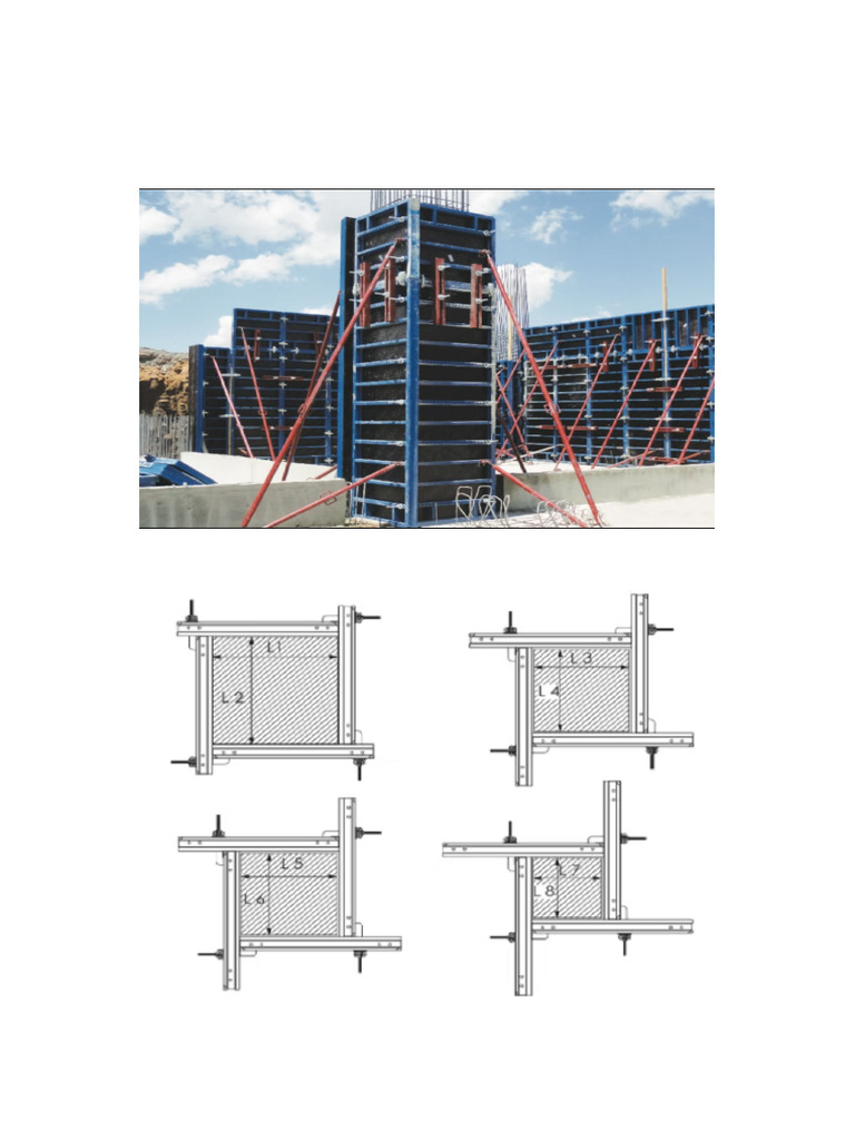 Column Formwork Enhanced Drawings | PDF