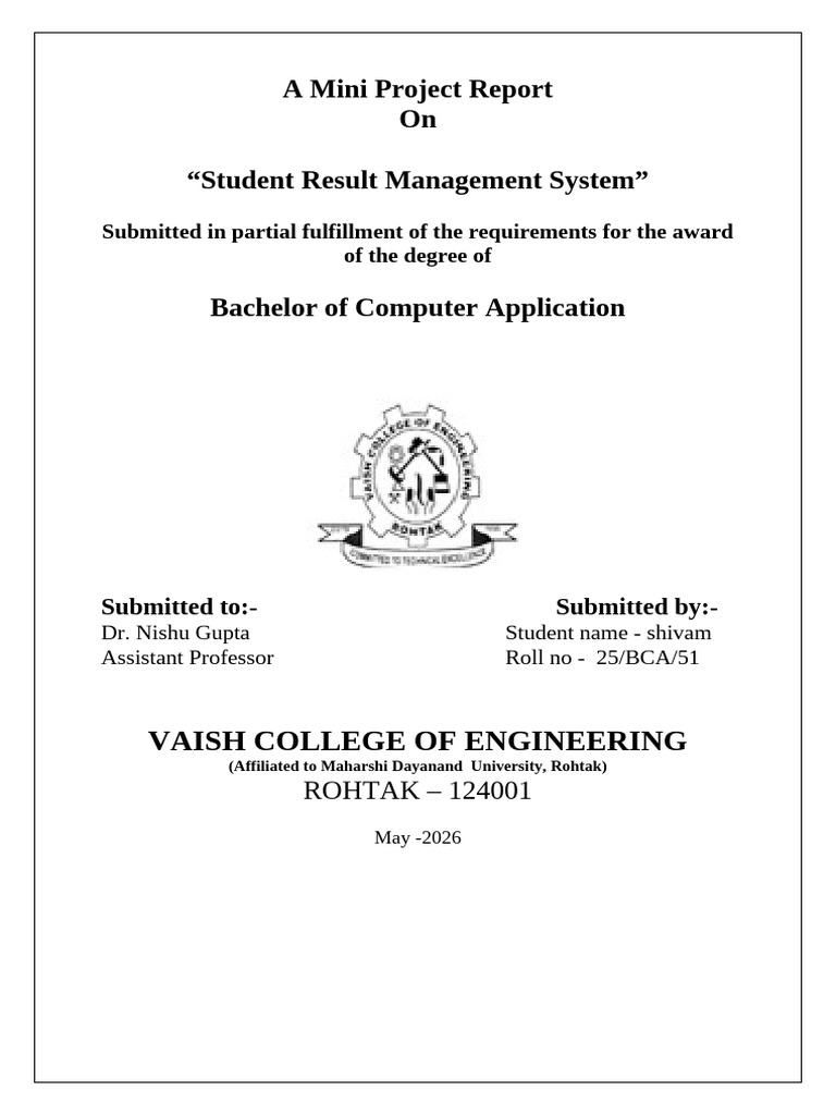 Student Result Management System | PDF | World Wide Web | Internet & Web