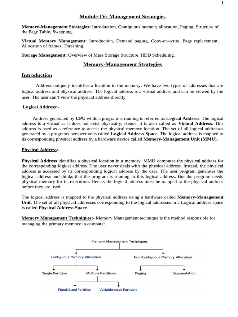 Os RG23 Unit-4 | PDF | Computer Data Storage | Process (Computing)