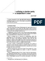 Fixing or Unfixing Charter Party A Shipbroker's View