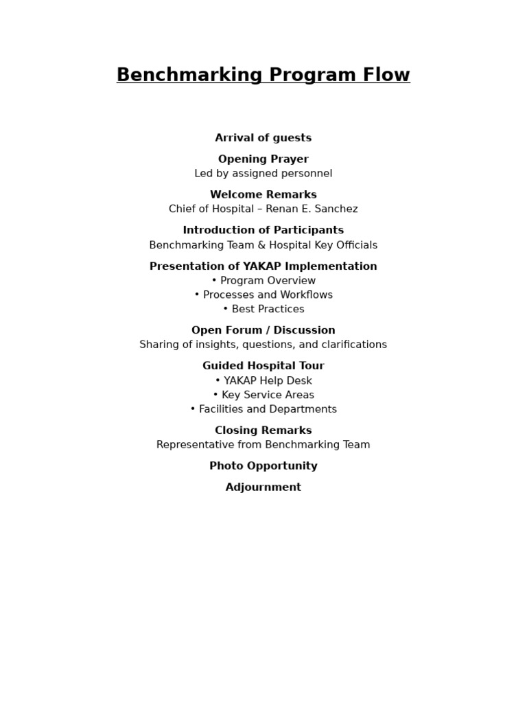 Benchmarking Program Flow | PDF