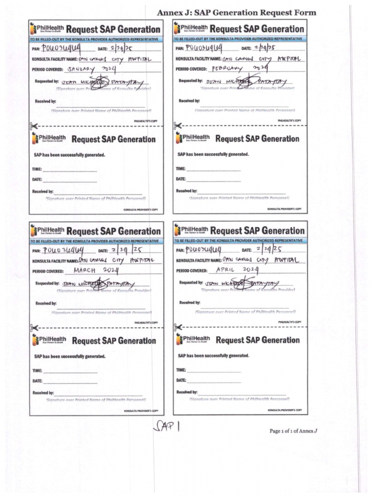 Sap1 Request | PDF