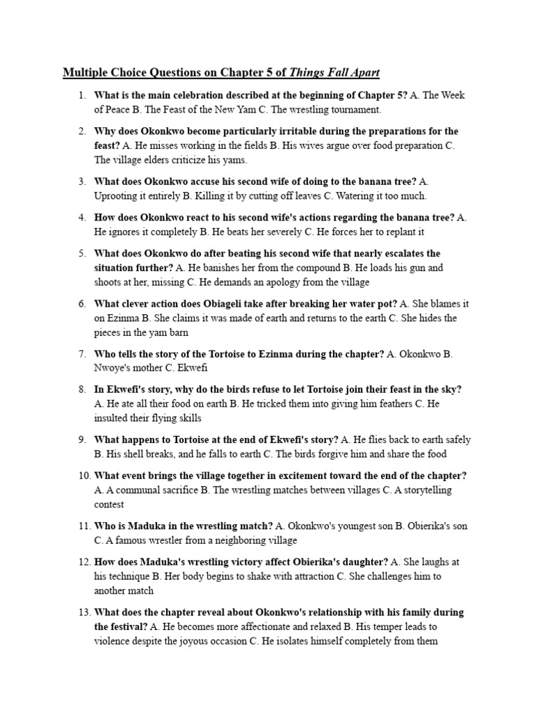 CHAPTER 5 MULTIPLE CHOICE QUESTIONS | PDF