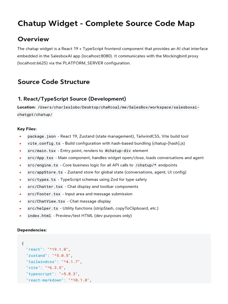 Chatup Widget - Complete Source Code Map | PDF | Java (Programming ...