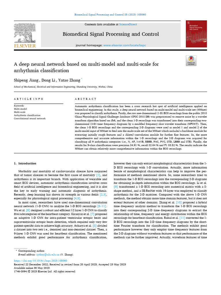 56 a Deep Neural Network Based on Multi-model and Multi-scale for ...
