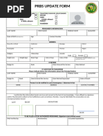 PNP Pensioner Update Form | PDF