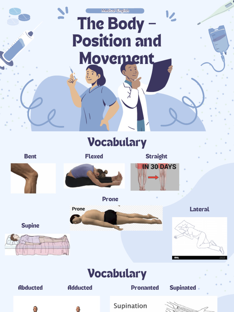 The Body – Position and Movement | PDF | Anatomical Terms Of Motion ...