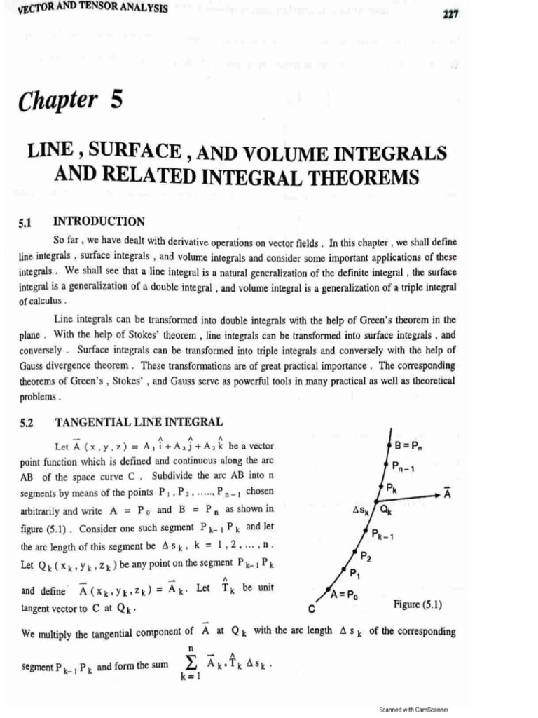Line Integrals Material | PDF