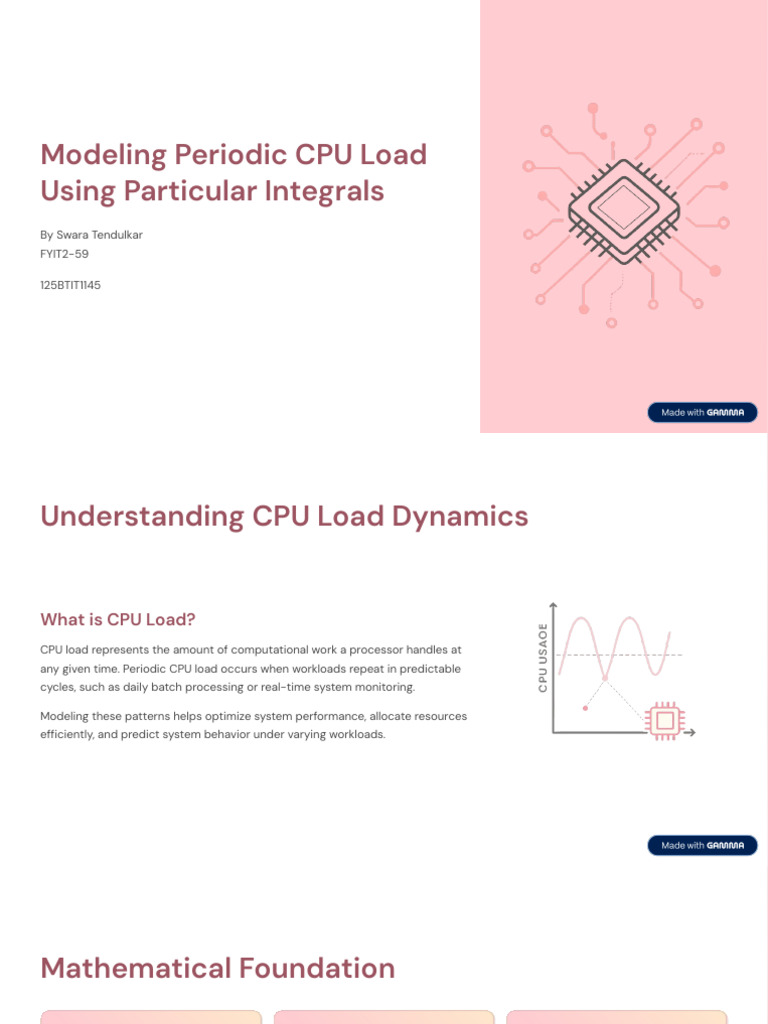 Modeling Periodic CPU Load Using Particular Integrals | PDF | Equations ...