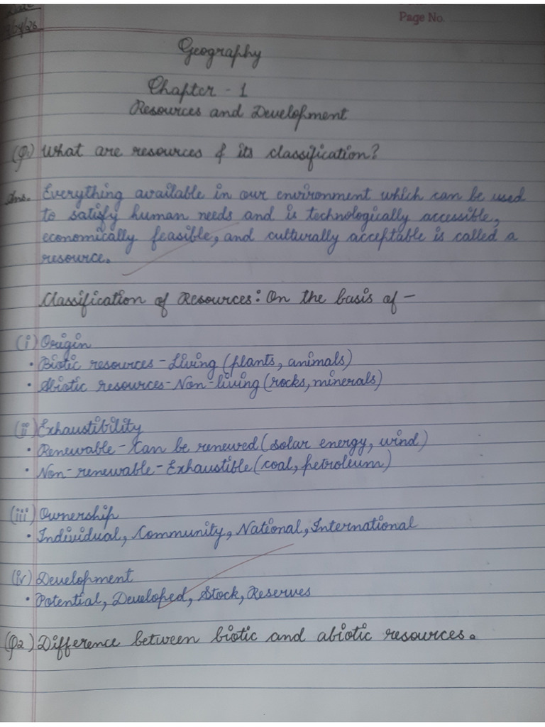 Class 10 Geo chapter 1 important questions and map | PDF